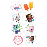 Gabby's Dollhouse Plastic Tattoos - 2" x 1.75" | Assorted Design | Pack of 8